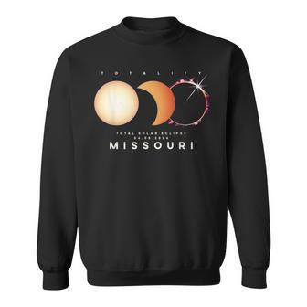Solar Eclipse 2024 Missouri Total Eclipse American Graphic Sweatshirt | Mazezy