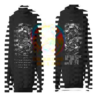 Solar Eclipse 2024 Mystical Dragon Fantasy Lover Sweatshirt - Seseable