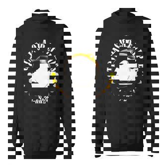 Solar Eclipse 2024 Party Illinois Total Usa Map Totality Sweatshirt - Thegiftio