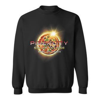 Solar Eclipse 2024 Pizzality Eclipse 2024 Pizza Sweatshirt | Mazezy