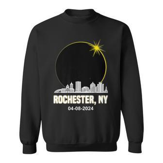 Solar Eclipse 2024 Rochester Skyline New York Solar Eclipse Sweatshirt - Seseable