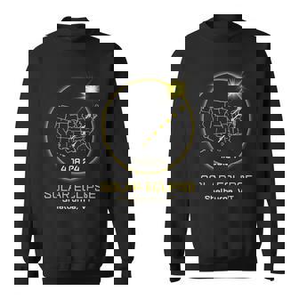 Solar Eclipse 2024 Shelburne Vt Vermont Totality Eclipse Sweatshirt - Thegiftio