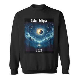 Solar Eclipse 2024 Starry Night Impressionist Solar Eclipse Sweatshirt - Monsterry AU