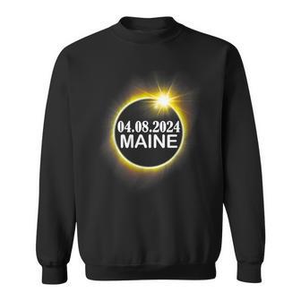 Solar Eclipse 2024 State Maine Total Solar Eclipse States Sweatshirt - Thegiftio