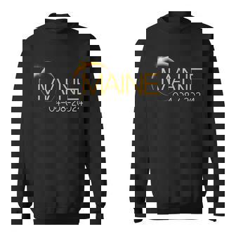 Solar Eclipse 2024 State Maine Total Solar Eclipse Sweatshirt - Thegiftio