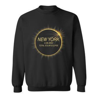 Solar Eclipse 2024 State New York Total Solar Eclipse Sweatshirt - Thegiftio UK