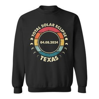 Solar Eclipse 2024 Texas Solar Eclipse 2024 2 Solar Sweatshirt | Mazezy