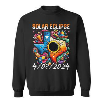 Solar Eclipse 2024 Texas 40824 Solar Eclipse Sweatshirt - Seseable