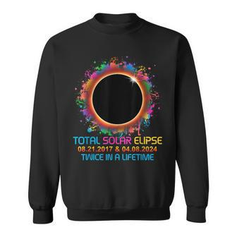 Solar Eclipse 2024 Twice In A Lifetime Totality 08 04 2024 Sweatshirt - Thegiftio UK