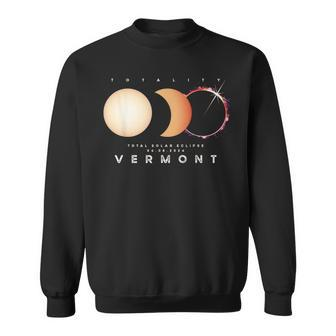 Solar Eclipse 2024 Vermont Total Eclipse American Graphic Sweatshirt | Mazezy