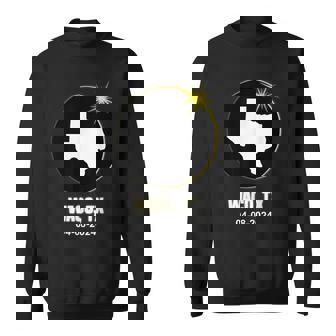 Solar Eclipse 2024 Waco State Texas Total Solar Eclipse Sweatshirt - Monsterry