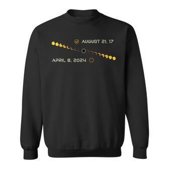 Solar Eclipse 2024 Watch Party Total Eclipse Fans Astronomy Sweatshirt - Seseable