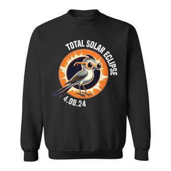 Solar Eclipse 2024 Wearing Solar Eclipse Glasses Sweatshirt - Monsterry UK