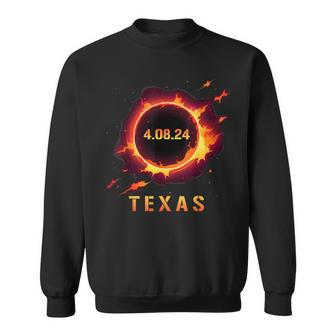 Solar Eclipse 40824 Texas Totality Event 2024 Souvenir Sweatshirt | Mazezy