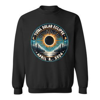 Solar Eclipse Astronomy Vintage 2024 Solar Eclipse Sweatshirt | Mazezy