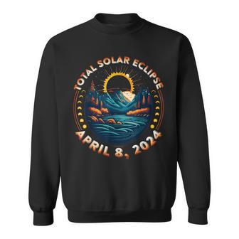 Solar Eclipse Astronomy Vintage 2024 Solar Eclipse Sweatshirt - Seseable