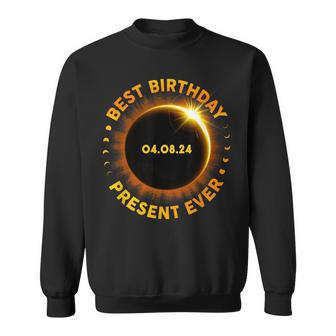 Solar Eclipse Best Birthday Ever Totality April 8 2024 Sweatshirt - Seseable