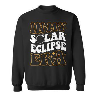 In My Solar Eclipse Era Retro 2024 Total Solar Eclipse Sweatshirt - Thegiftio UK