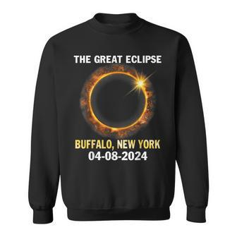 Solar Eclipse The Great Eclipse Buffalo New York 04 08 2024 Sweatshirt - Seseable