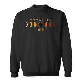 Solar Lunar Eclipse April 8 2024 Totality Astronomy Eclipse Sweatshirt - Monsterry CA