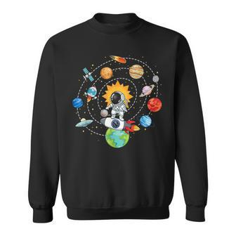 Solar System Planets Science Space Astronaut Universe Galaxy Sweatshirt - Thegiftio UK