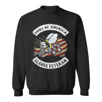 Son Of America Seabee Veteran Sweatshirt | Mazezy UK