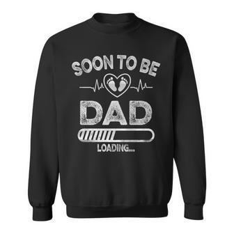 Soon To Be Daddy New Dad Father's Day Heartbeat Graphic Sweatshirt - Monsterry DE