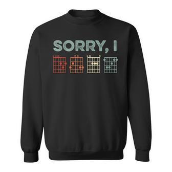 Sorry I-Dgaf Hidden Message Guitar Chords Music Note Sweatshirt - Thegiftio UK