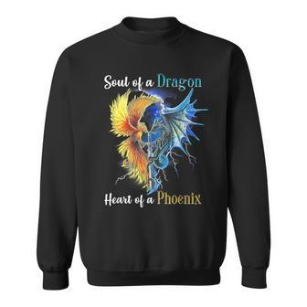 Soul Of A Dragon Heart Of A Phoenix Sweatshirt - Seseable