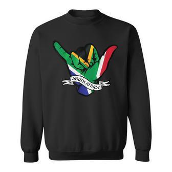 South Africa Hand Flag South African Sweatshirt - Thegiftio UK