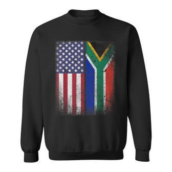 South African American Flag South Africa Usa America Sweatshirt - Monsterry DE