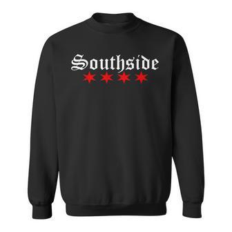 Southside With Chicago Flag Stars Southside Pride Sweatshirt - Monsterry DE