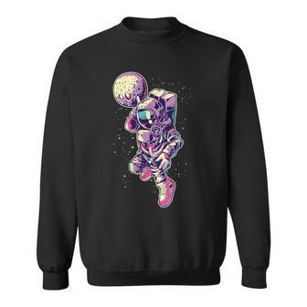 Spaceman Dunk Galaxy Planet Basketball Star Sports Game Sweatshirt - Thegiftio UK