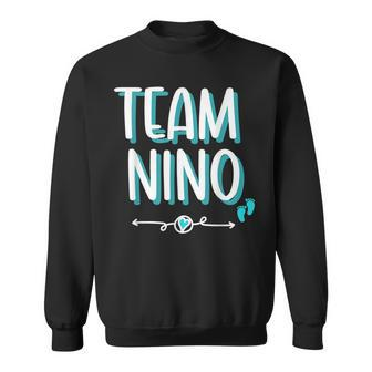 Spanish Gender Reveal Team Niño Boy Mexican Baby Party Sweatshirt - Monsterry UK