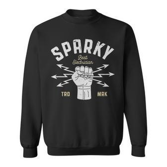 Sparky Electrician Dad Retro Vintage Sweatshirt | Mazezy