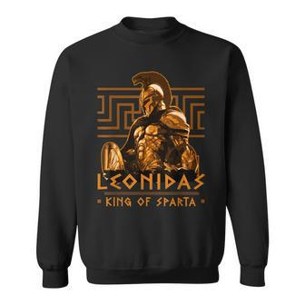Spartans Leonidas King Of Sparta Spartan With Helmet Sweatshirt - Thegiftio UK