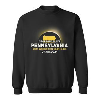 Spartansburg Pennsylvania Pa Total Solar Eclipse 2024 Sweatshirt - Seseable