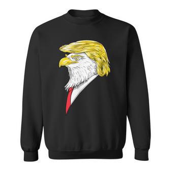 Spirit Animal Donald Trump Eagle Hair Sweatshirt - Monsterry