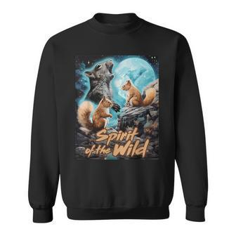 Spirit Of The Wild Squirrels Sweatshirt - Monsterry