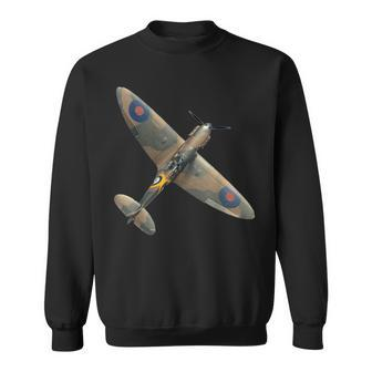 Spitfire Aeroplane Fighter Aircraft Ww2 War Plane Lover Fan Sweatshirt - Thegiftio UK