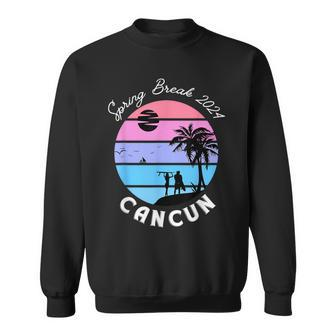 Spring Break 2024 Cancun Mexico Beach Retro Surf Vacation Sweatshirt | Mazezy UK