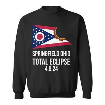 Springfield Ohio Flag Solar Eclipse Ohio Total Eclipse Sweatshirt - Monsterry