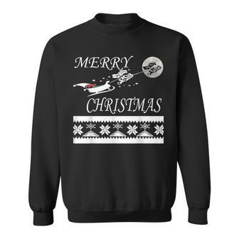 Sprint Car Racing Christmas T Dirt Track Cars Sweatshirt - Monsterry DE