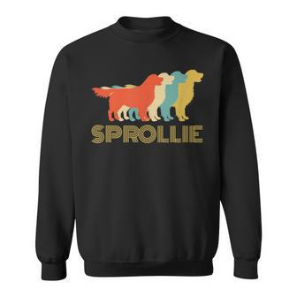Sprollie Dog Breed Vintage Look Silhouette Sweatshirt - Monsterry