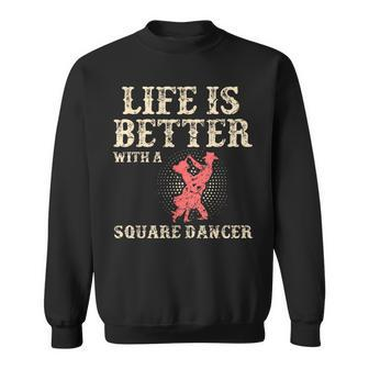 Square Dance Western Dancing Line Dancer Sweatshirt - Monsterry