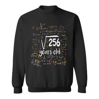 Square Root Of 256 Nerd 16 Years Old 16Th Birthday Math Sweatshirt - Thegiftio UK