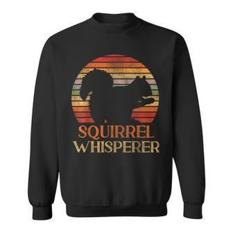 Squirrel Acorn Retro Vintage Squirrel Whisperer Sweatshirt - Monsterry