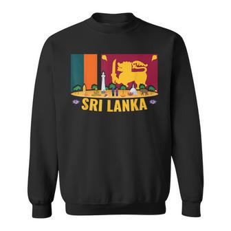 Sri Lanka Flag And Friendship Sweatshirt - Seseable