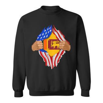 Sri Lankan Blood Inside Me Sri Lanka Flag Sweatshirt - Monsterry DE