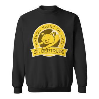 St Gertrude Of Nivelles Great Catholic Patron Saint Of Cats Sweatshirt - Monsterry AU